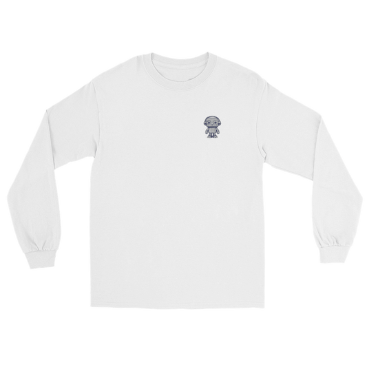 "ICONIC, OUI. ADULTE, NON." Long Sleeve Embroidered T-Shirt - Antoine D'Amie