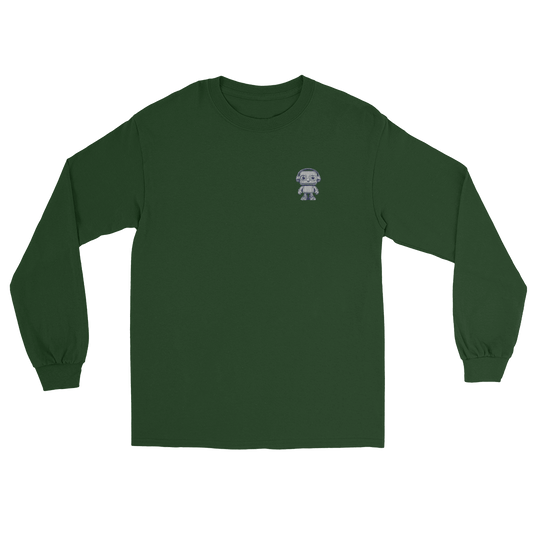 "LOST IN TRANSLATION, FOUND IN VERBIER." Long Sleeve Embroidered T-Shirt - Antoine D'Amie