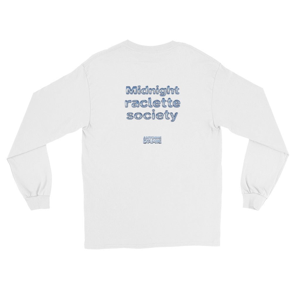 "MIDNIGHT RACLETTE SOCIETY" Long Sleeve Embroidered T-Shirt - Antoine D'Amie