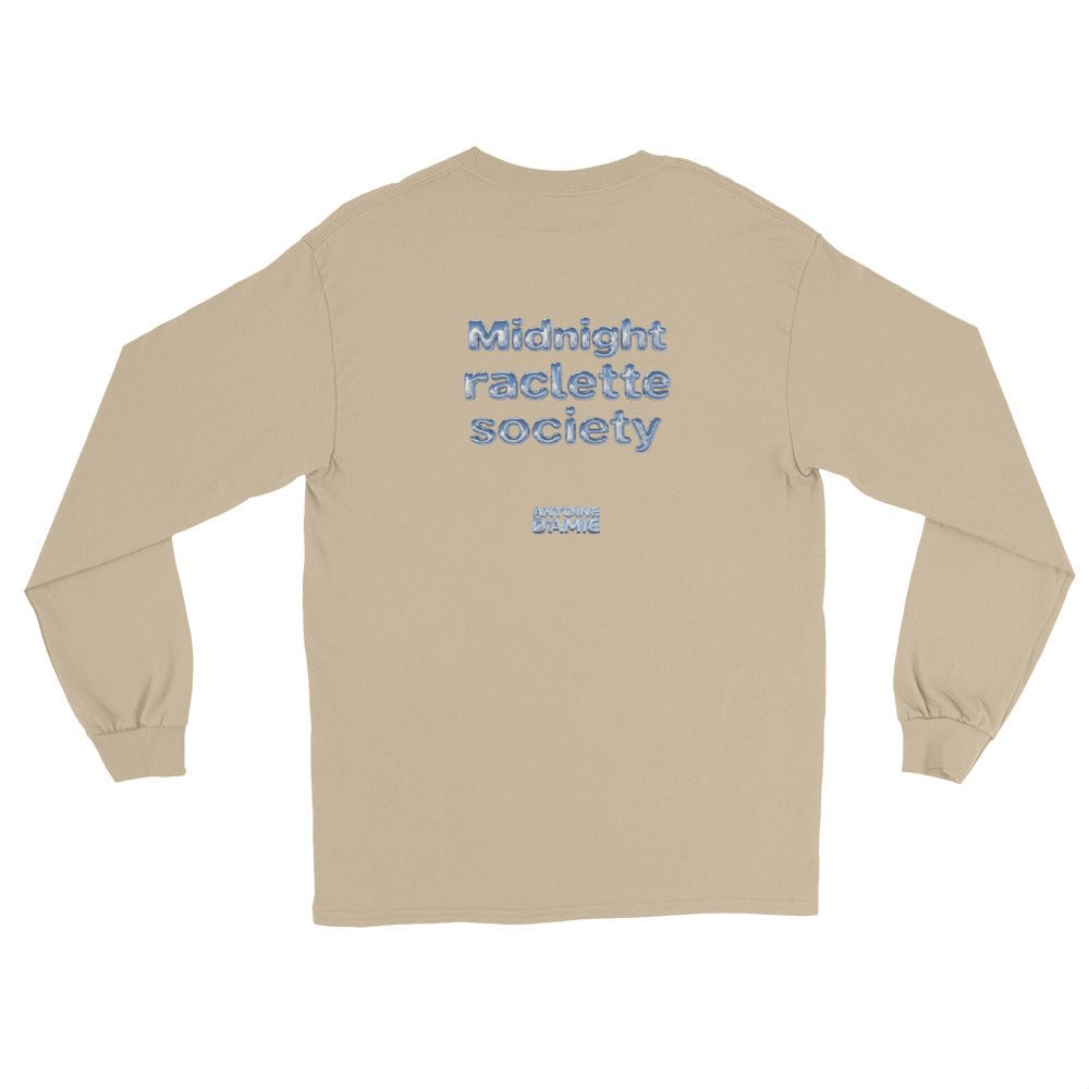 "MIDNIGHT RACLETTE SOCIETY" Long Sleeve Embroidered T-Shirt - Antoine D'Amie