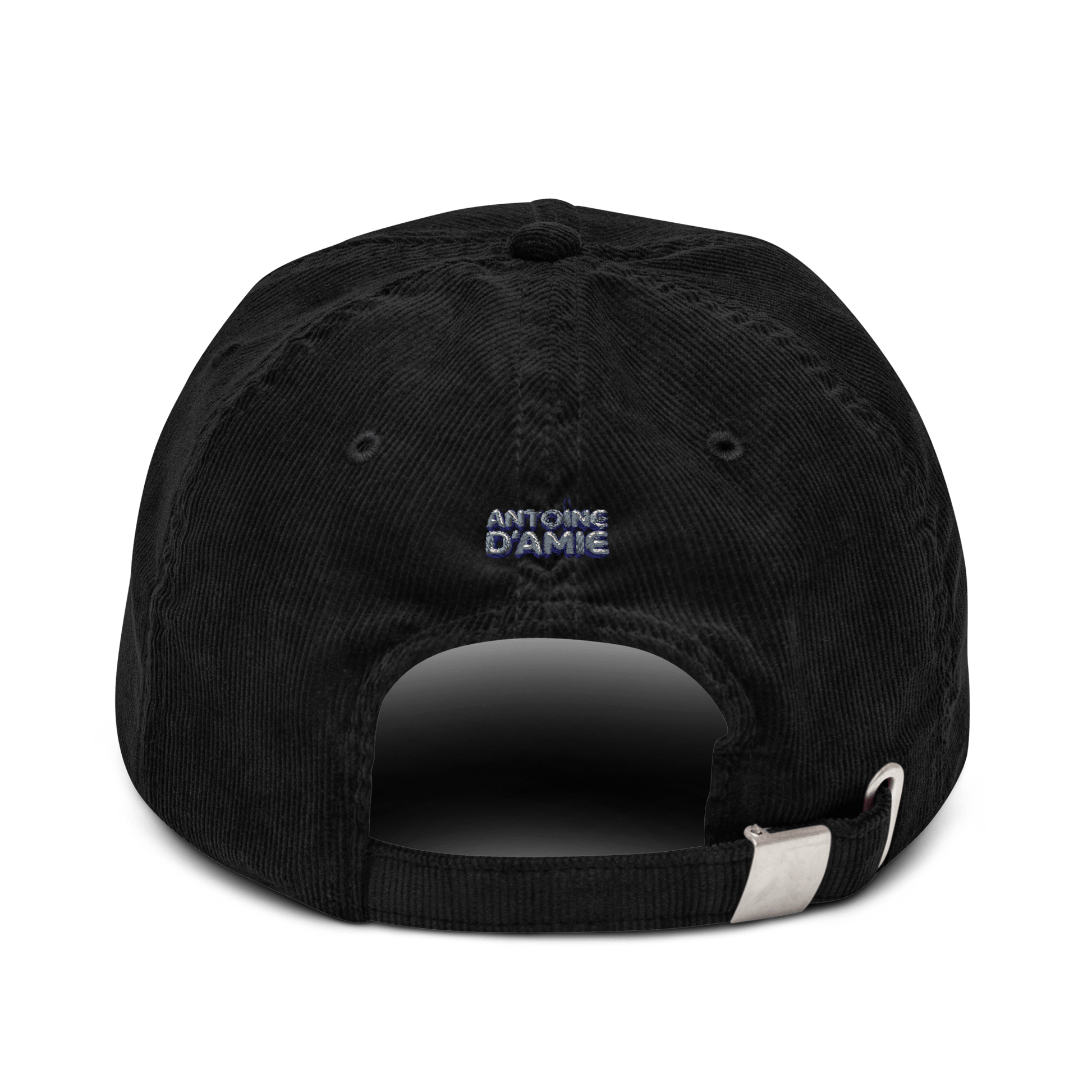 MR ANTOINE Embroidered Corduroy Cap - Antoine D'Amie