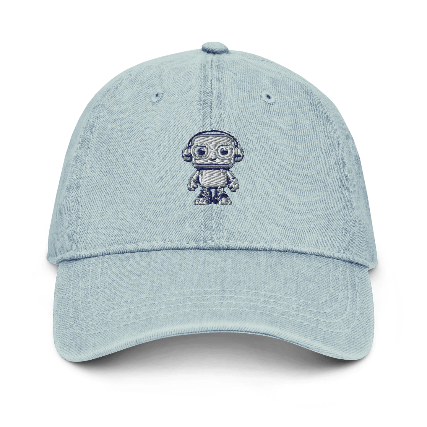 MR ANTOINE Embroidered Denim Cap - Antoine D'Amie