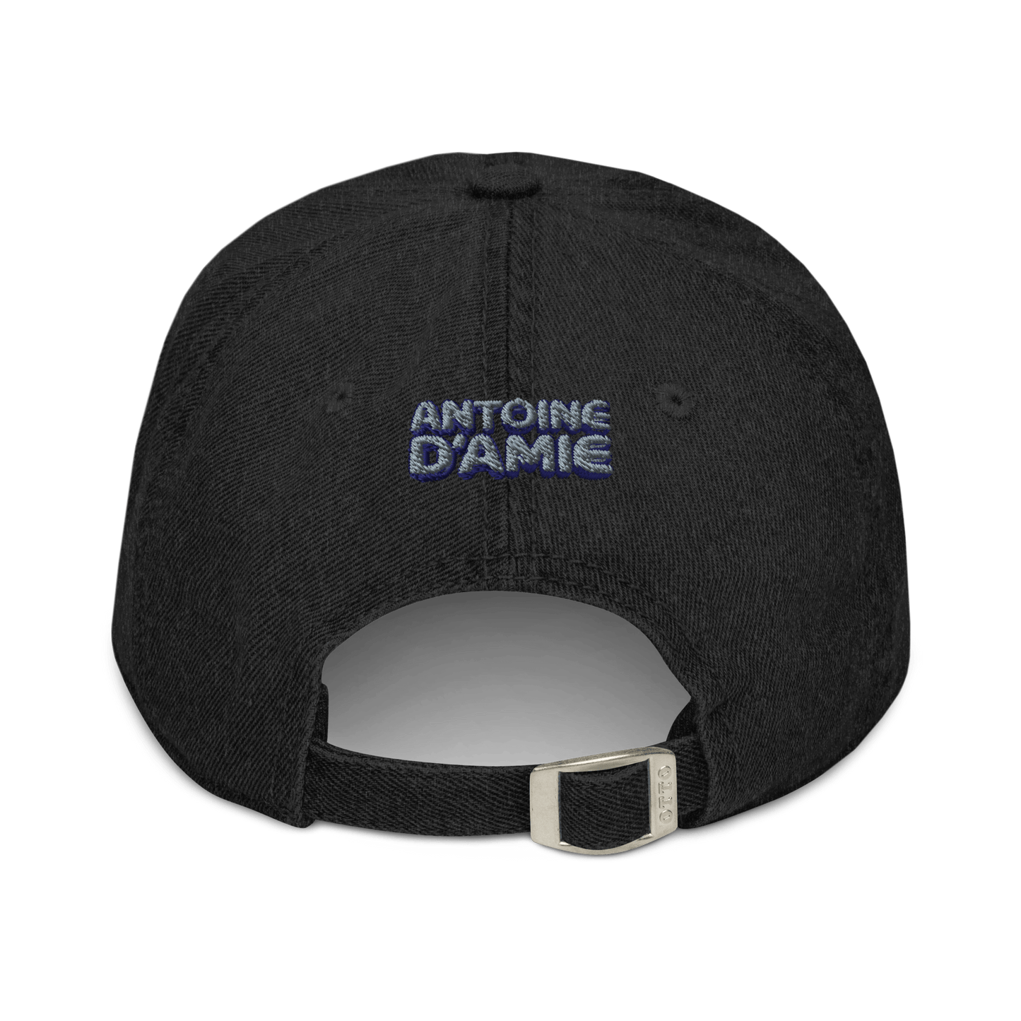 MR ANTOINE Embroidered Denim Cap - Antoine D'Amie