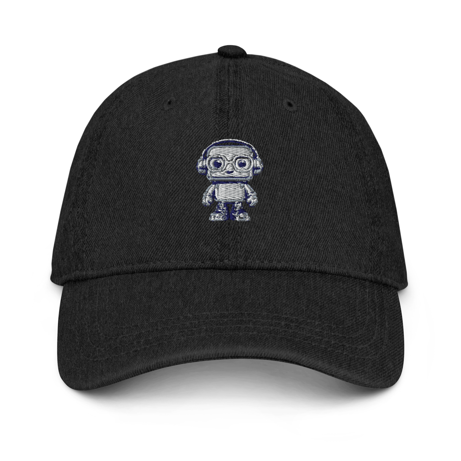 MR ANTOINE Embroidered Denim Cap - Antoine D'Amie