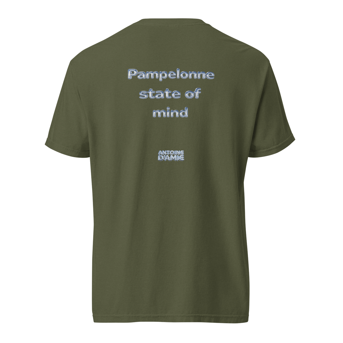 "PAMPELONNE STATE OF MIND" Embroidered T-Shirt - Antoine D'Amie