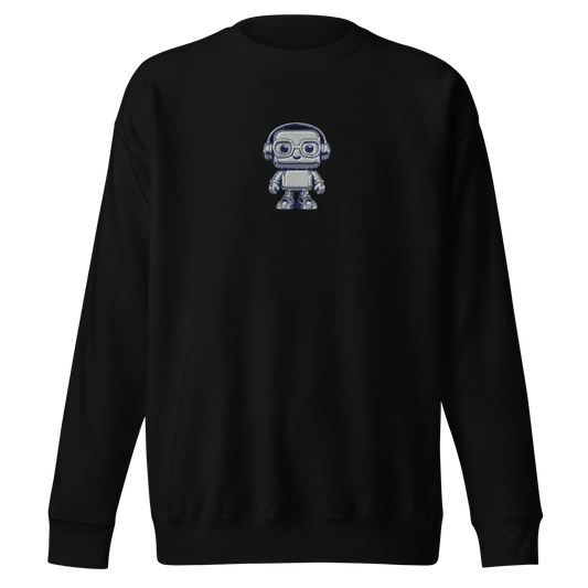 "PASS PRESSE, BIEN STYLE." Embroidered Crewneck - Antoine D'Amie