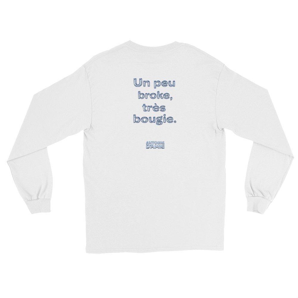 "UN PEU BROKE, TRES AESTHETIC." Long Sleeve Embroidered T-Shirt - Antoine D'Amie