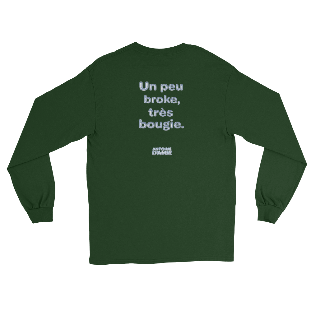 "UN PEU BROKE, TRES AESTHETIC." Long Sleeve Embroidered T-Shirt - Antoine D'Amie