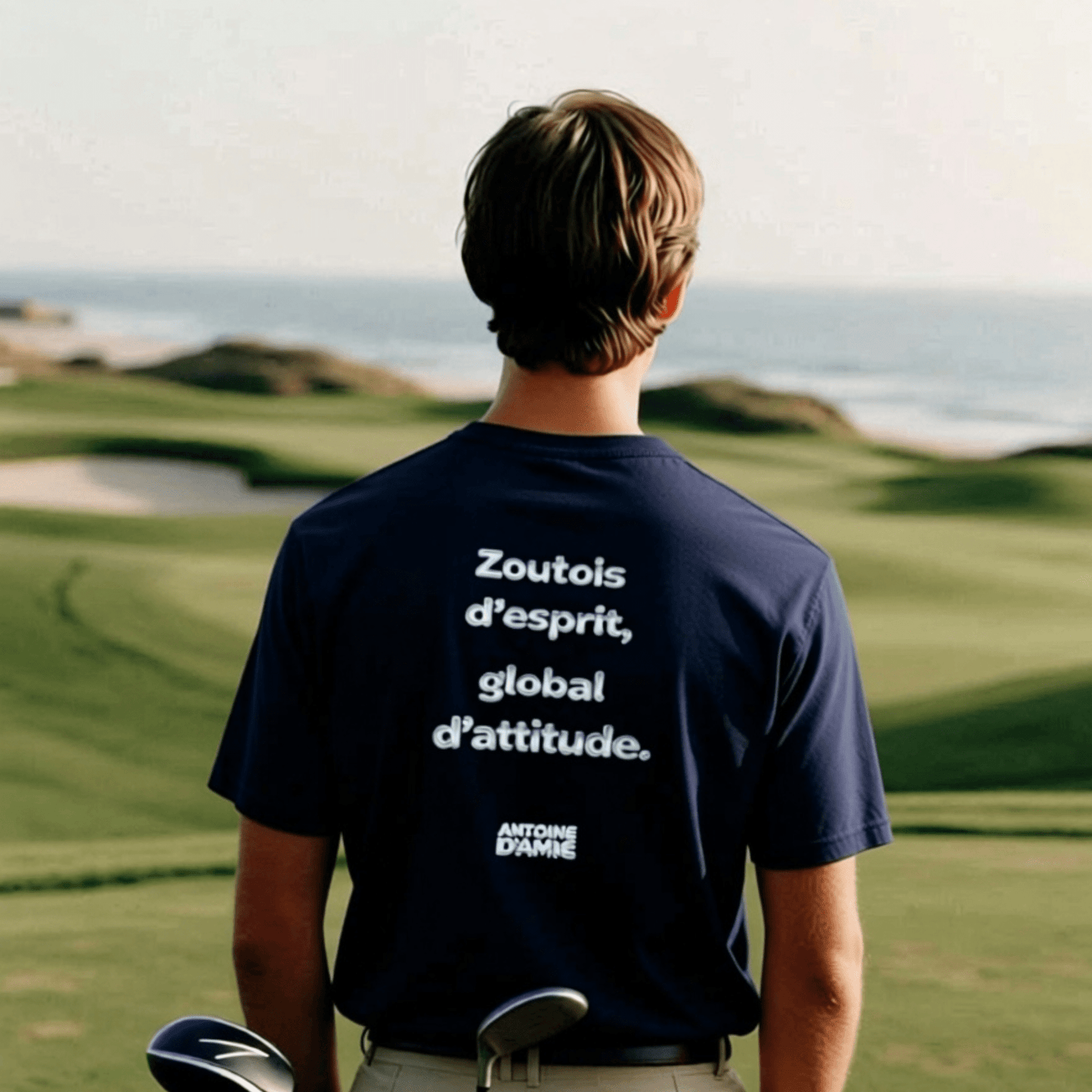 "ZOUTOIS D'ESPRIT, GLOBAL D'ATTITUDE" Embroidered T-shirt - Antoine D'Amie