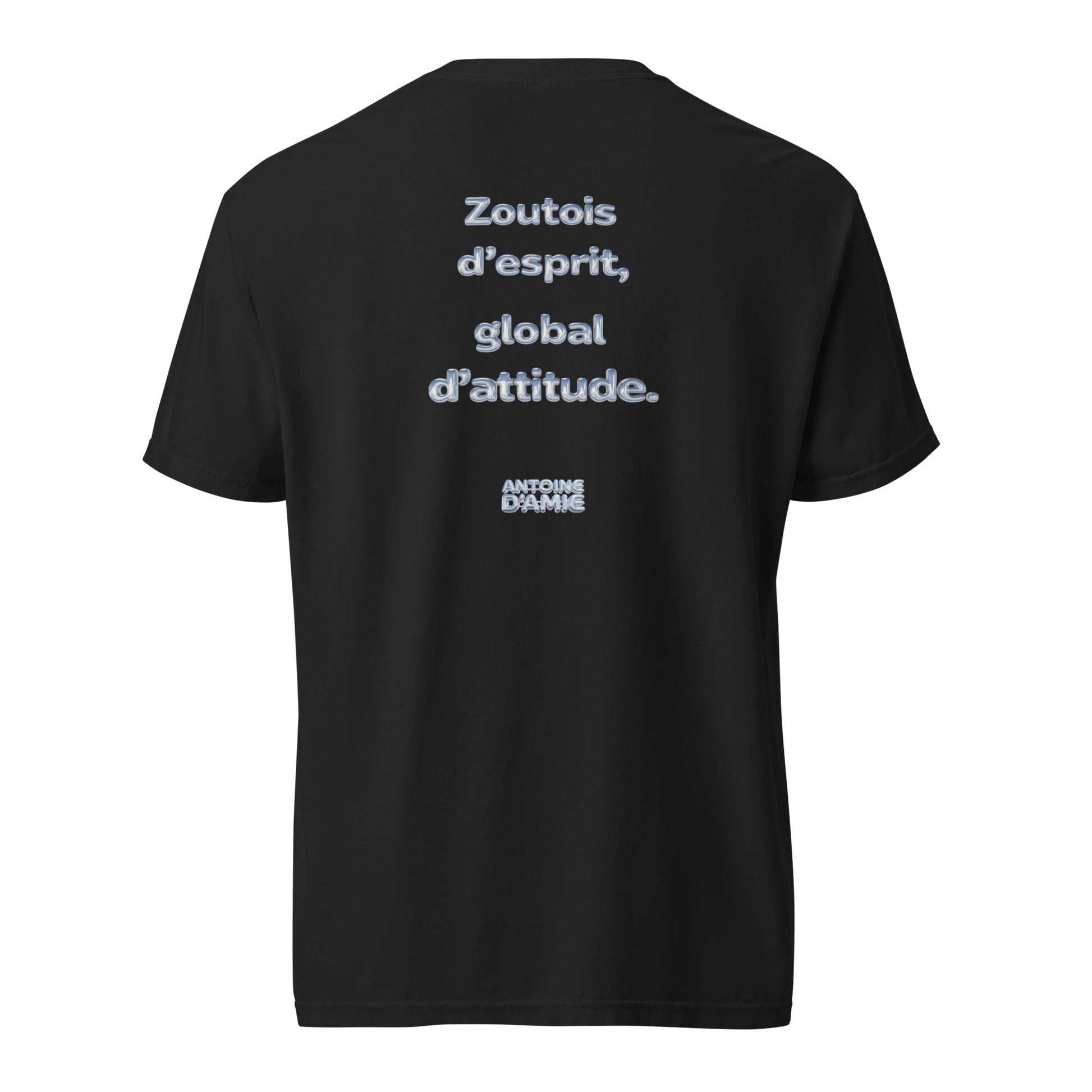 "ZOUTOIS D'ESPRIT, GLOBAL D'ATTITUDE" Embroidered T-shirt - Antoine D'Amie