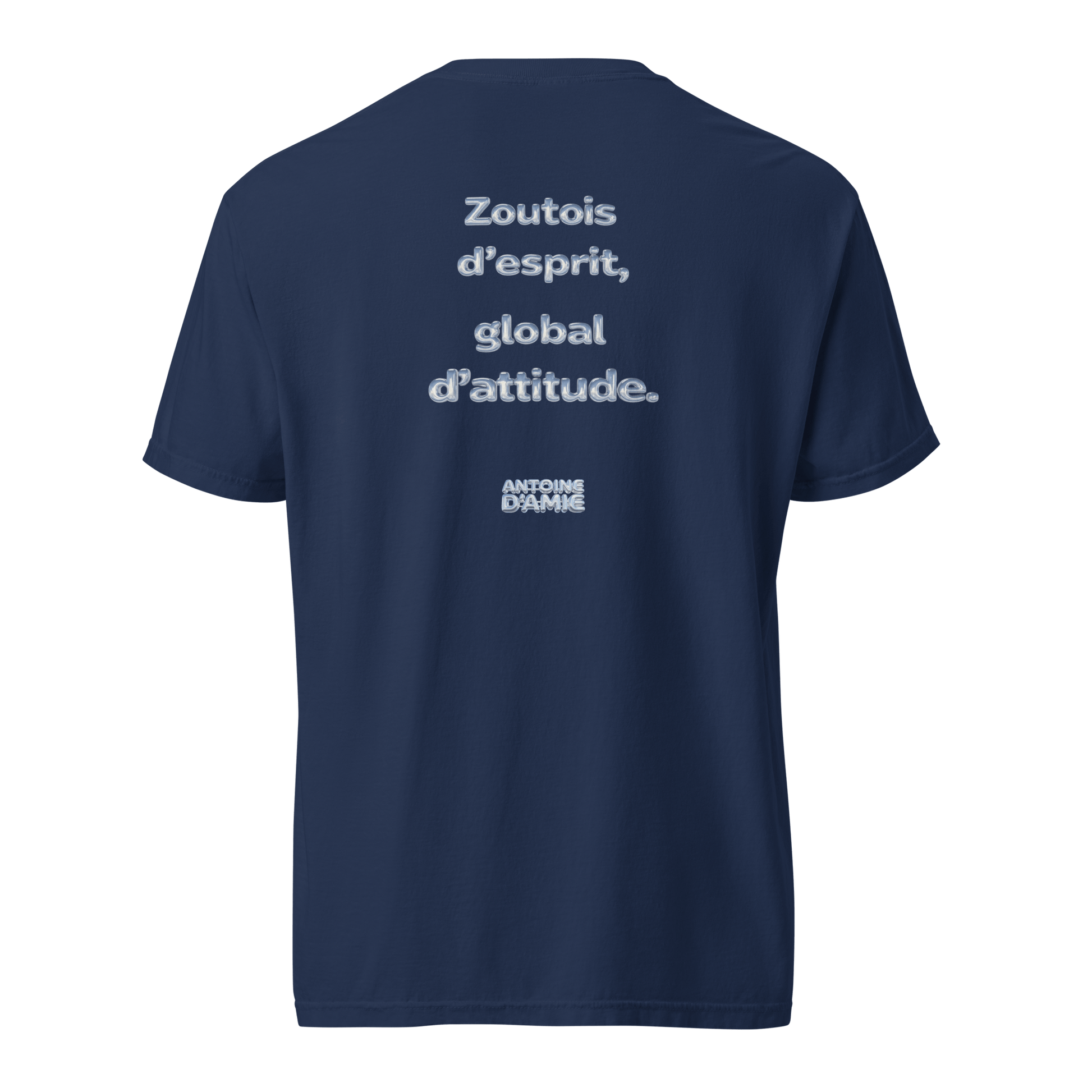 "ZOUTOIS D'ESPRIT, GLOBAL D'ATTITUDE" Embroidered T-shirt - Antoine D'Amie