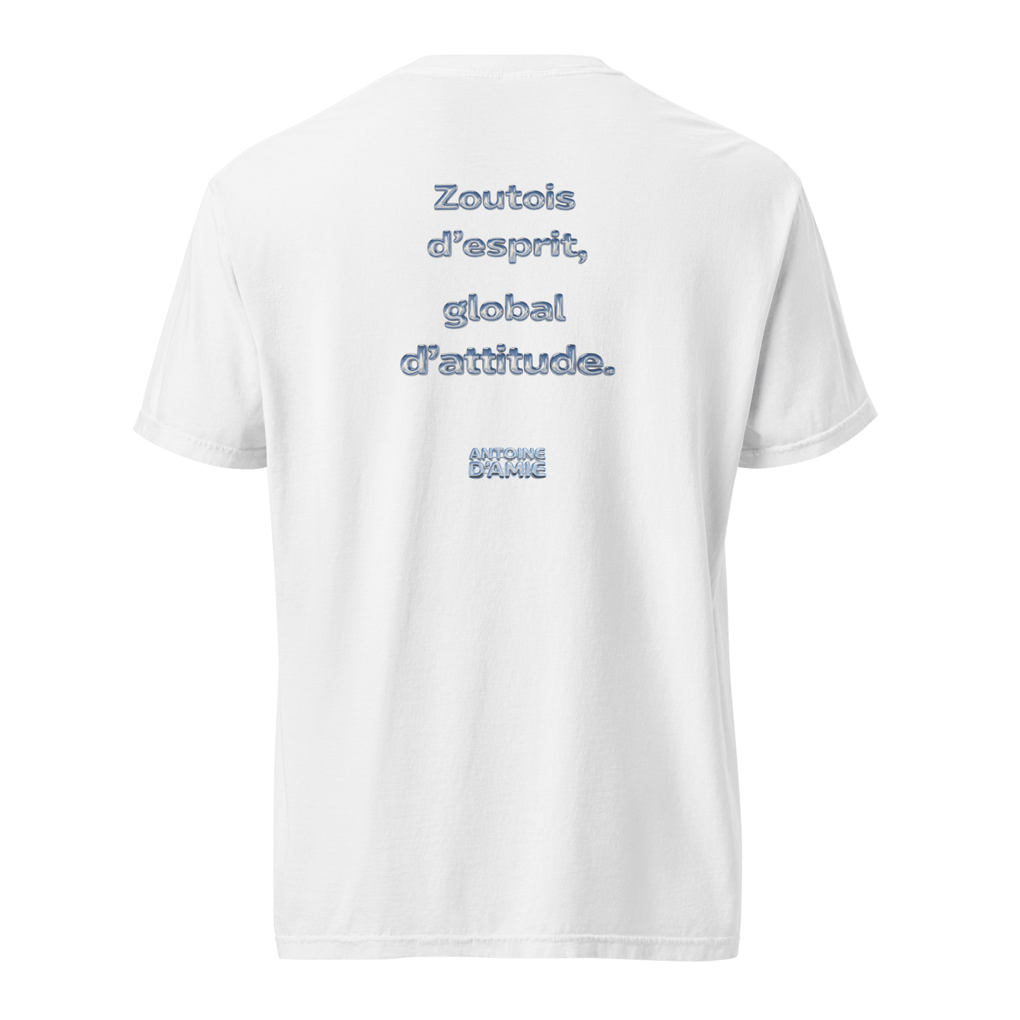 "ZOUTOIS D'ESPRIT, GLOBAL D'ATTITUDE" Embroidered T-shirt - Antoine D'Amie