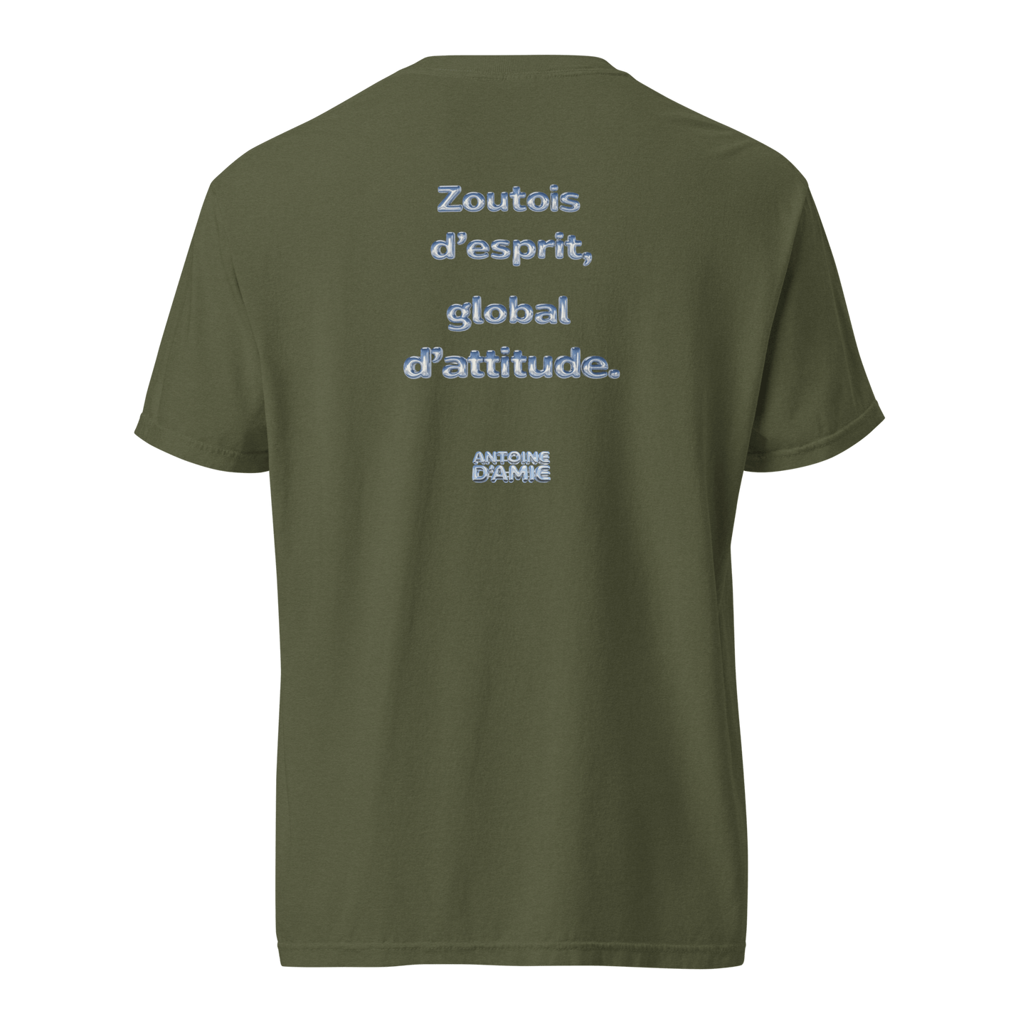 "ZOUTOIS D'ESPRIT, GLOBAL D'ATTITUDE" Embroidered T-shirt - Antoine D'Amie